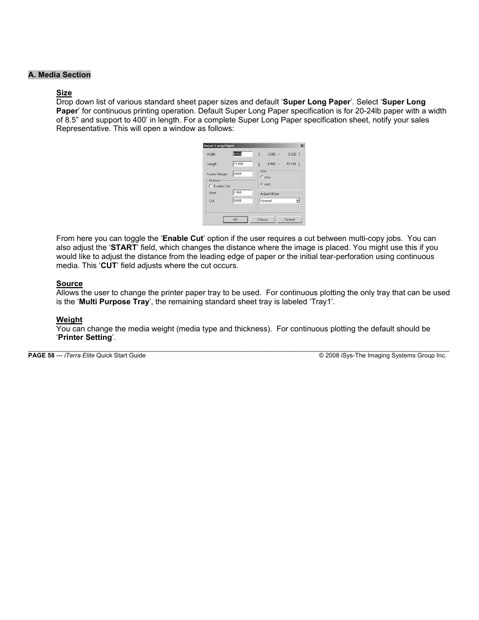 iSys iTerra Elite Color LED Printer User Manual | Page 58 / 119