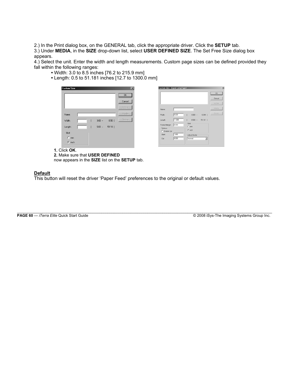 iSys iTerra Elite Color LED Printer User Manual | Page 60 / 119