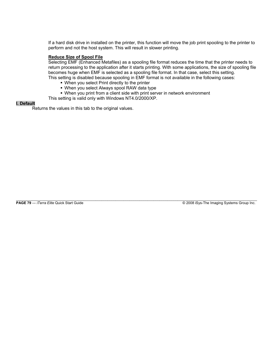 iSys iTerra Elite Color LED Printer User Manual | Page 79 / 119