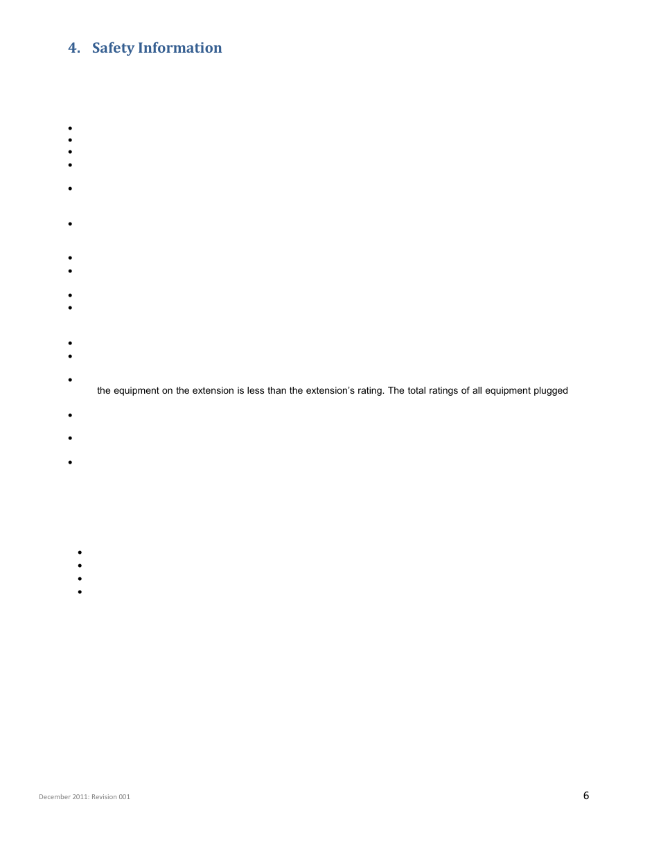 Safety information | iSys Iterra Mi875 User Manual | Page 6 / 43