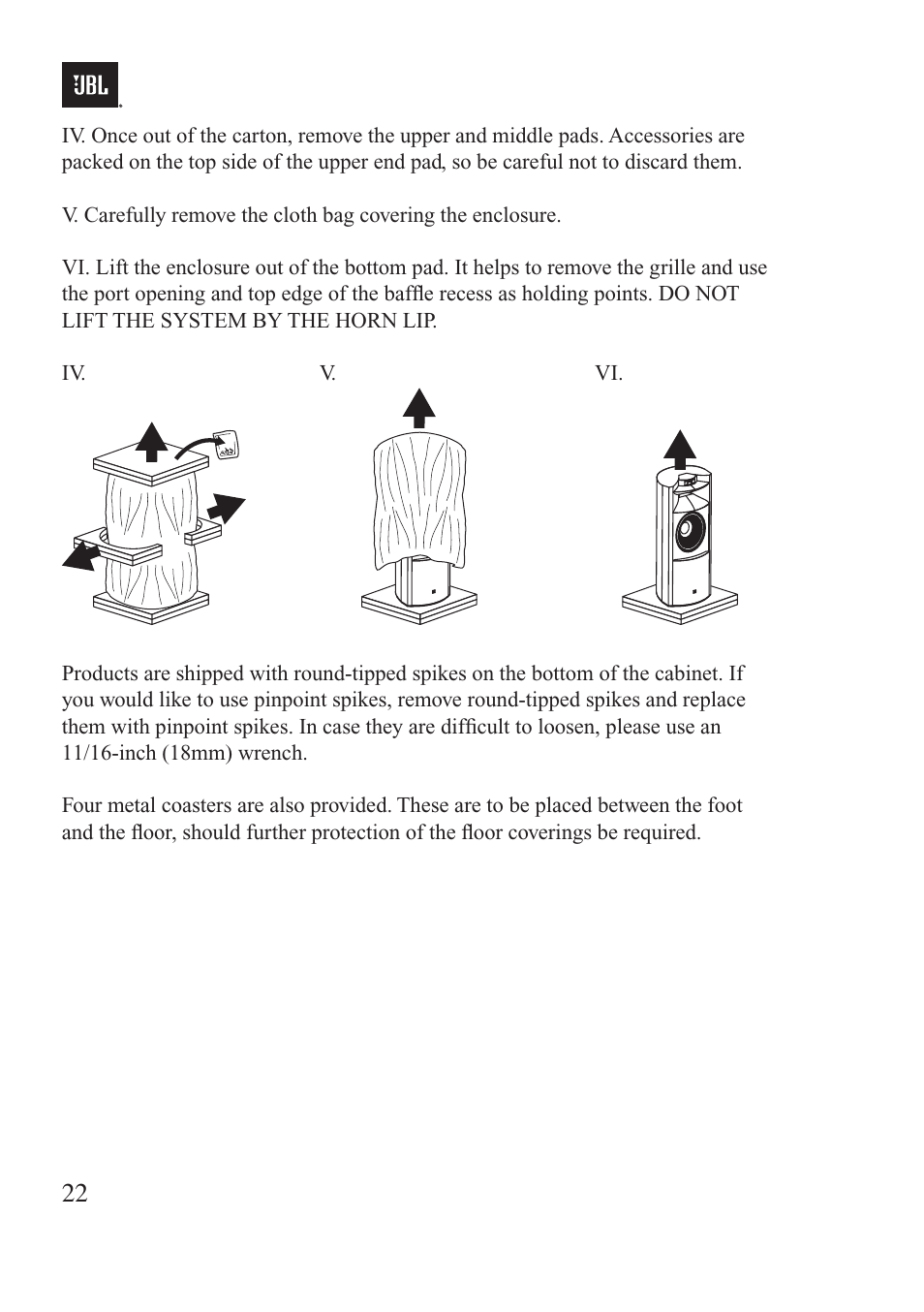 JBL Synthesis K2 S9900 User Manual | Page 22 / 42