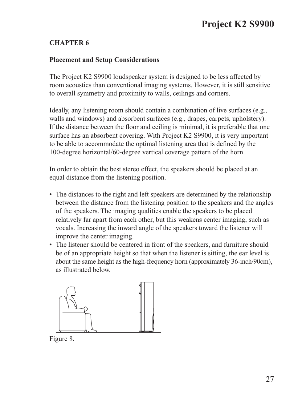 JBL Synthesis K2 S9900 User Manual | Page 27 / 42