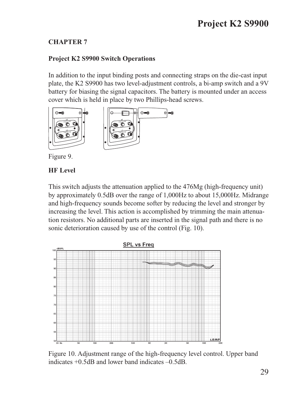 JBL Synthesis K2 S9900 User Manual | Page 29 / 42