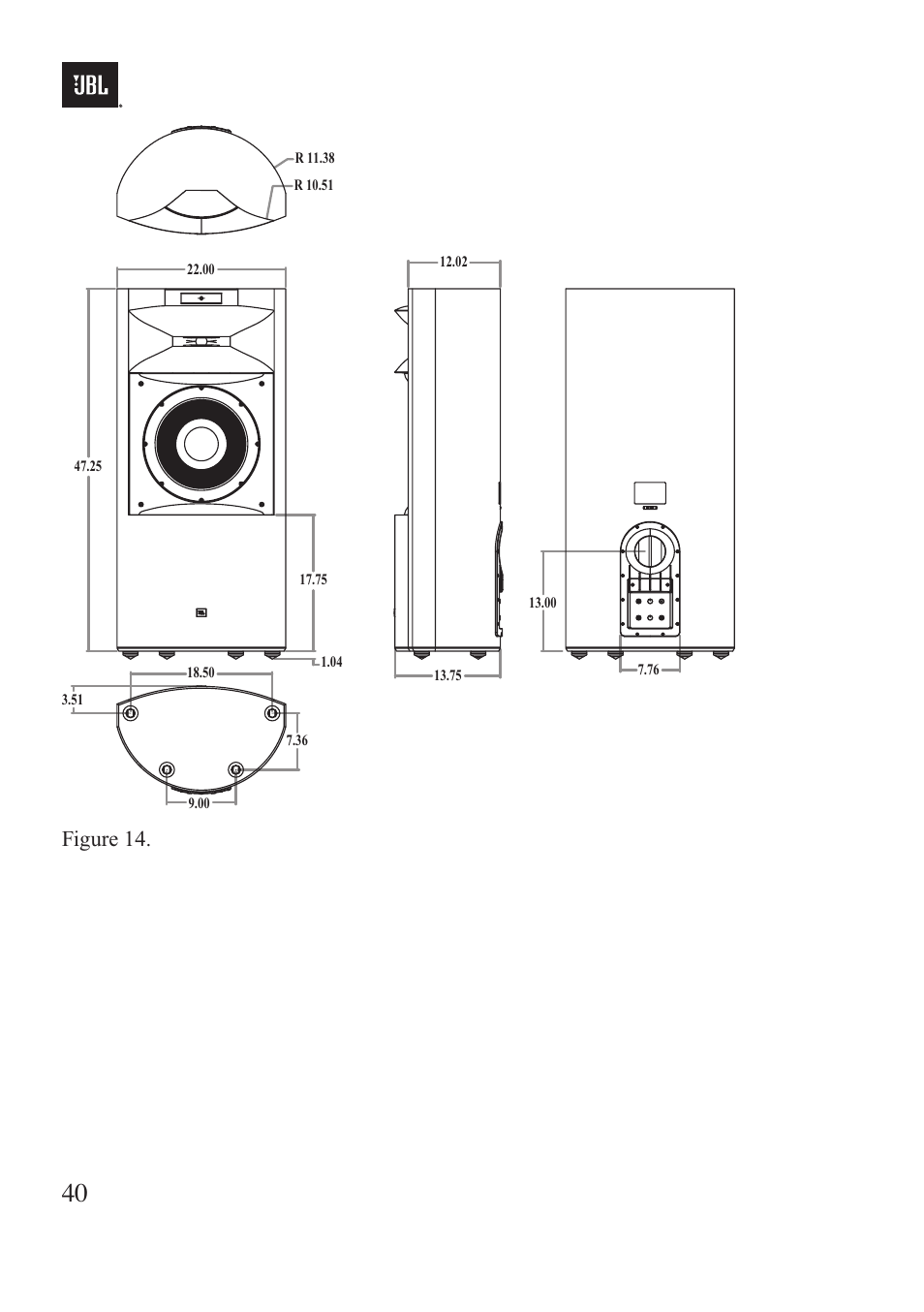Figure 14 | JBL Synthesis K2 S9900 User Manual | Page 40 / 42