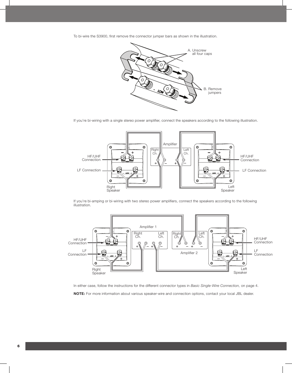 JBL Synthesis S3900 User Manual | Page 6 / 72