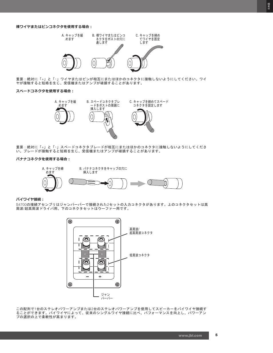 JBL Synthesis S4700 User Manual | Page 13 / 16