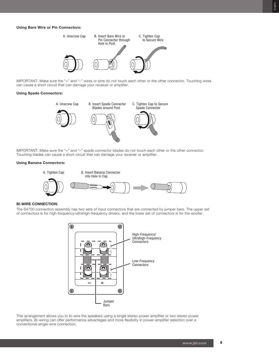 JBL Synthesis S4700 User Manual | Page 5 / 16