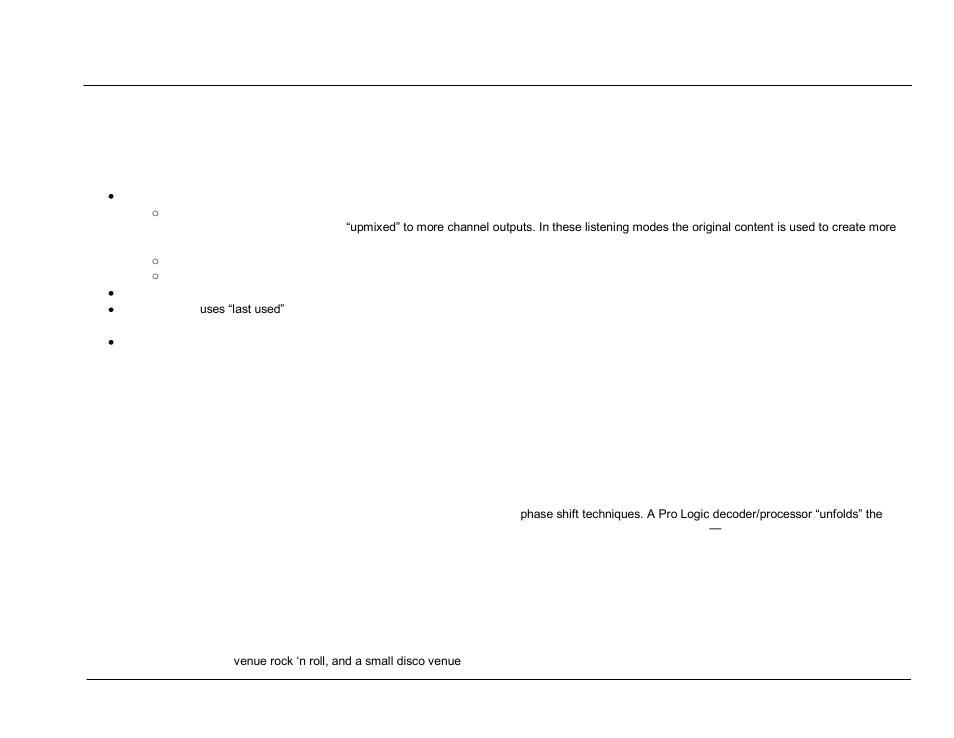 Sdp-45 surround modes, Surround mode | JBL Synthesis SDP-45 4K User Manual | Page 46 / 64