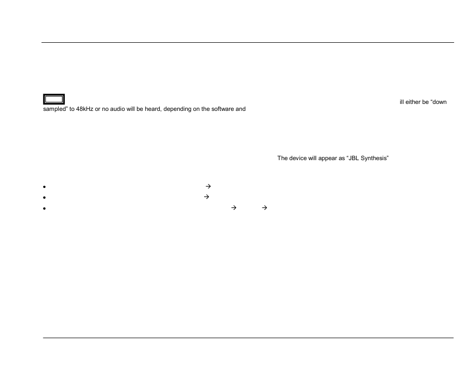 Using the usb audio source, Initiating a usb connection with a pc, Usb audio | JBL Synthesis SDP-45 4K User Manual | Page 50 / 64