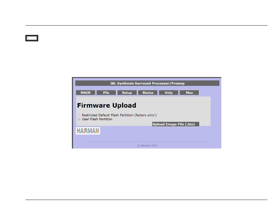 File, Web interface | JBL Synthesis SDP-45 4K User Manual | Page 54 / 64