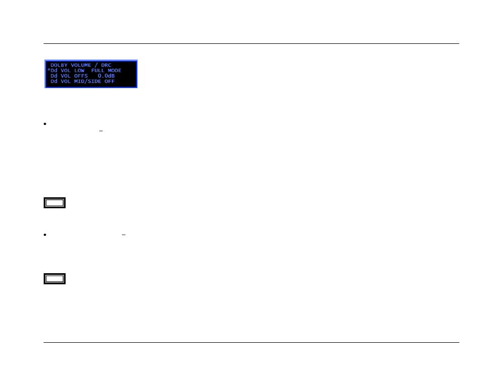 Dolby volume mode adjust, Dolby volume | JBL Synthesis SDP-45 4K User Manual | Page 60 / 64