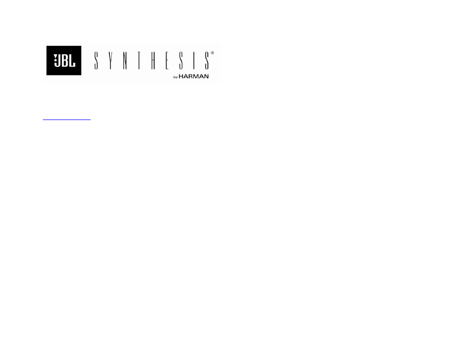 JBL Synthesis SDP-45 4K User Manual | Page 64 / 64