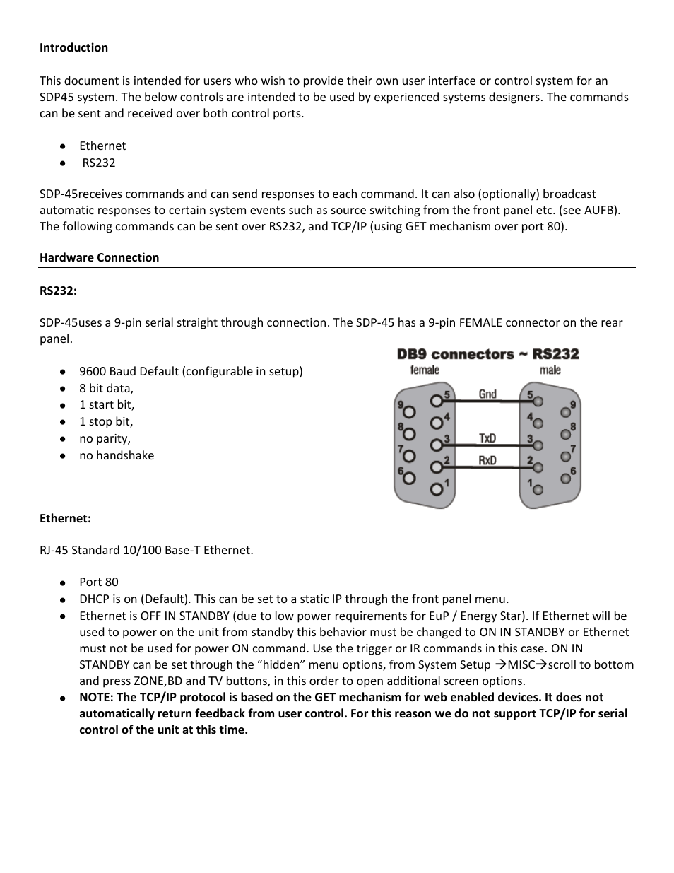 JBL Synthesis SDP-45 4K User Manual | Page 2 / 17