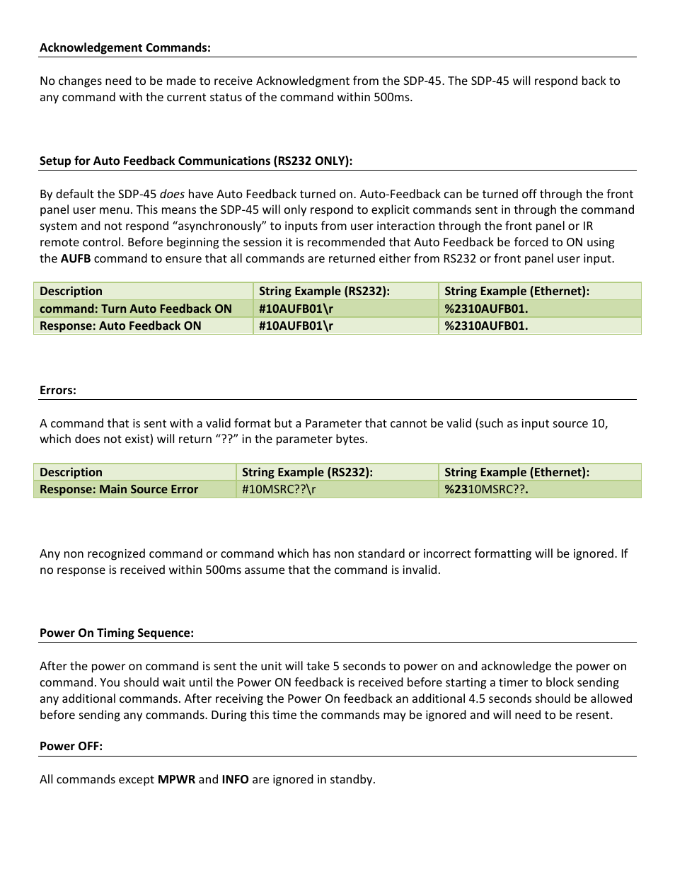 JBL Synthesis SDP-45 4K User Manual | Page 4 / 17