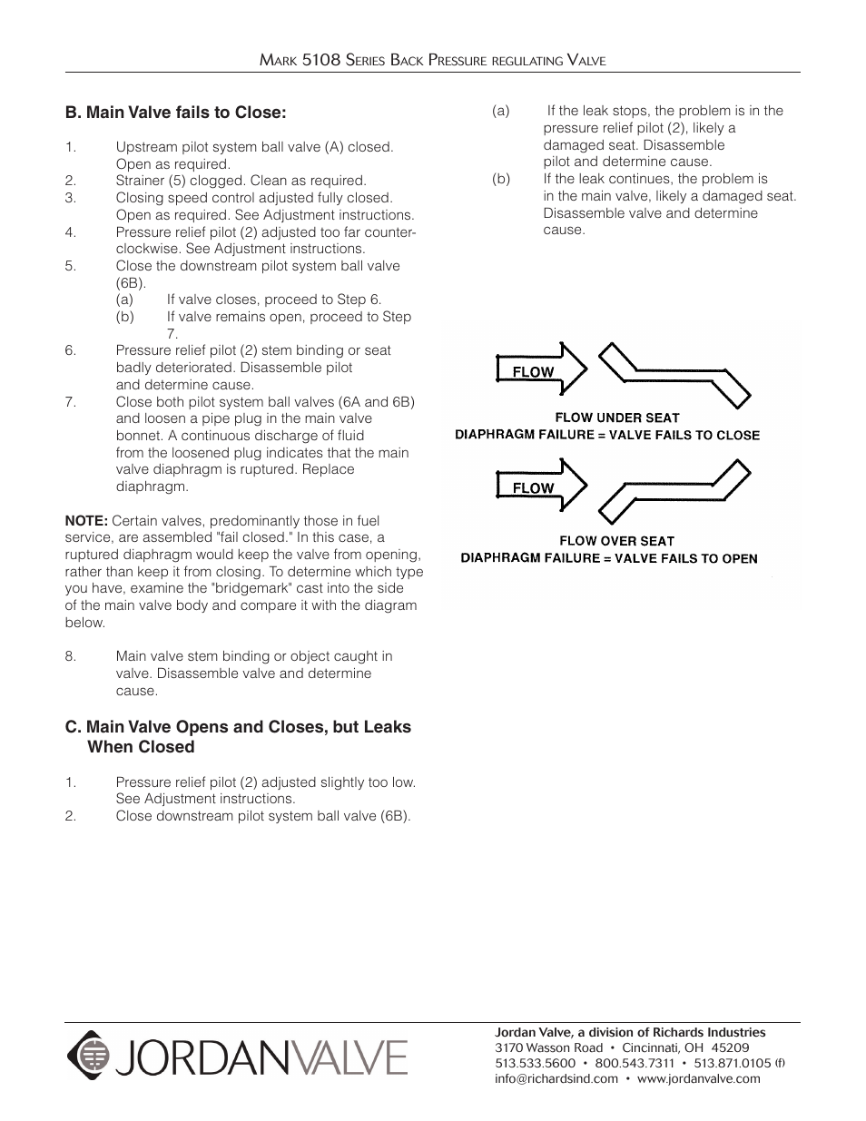 Jordan Valve Mark 5108 Series Back Pressure Regulator User Manual | Page 4 / 4
