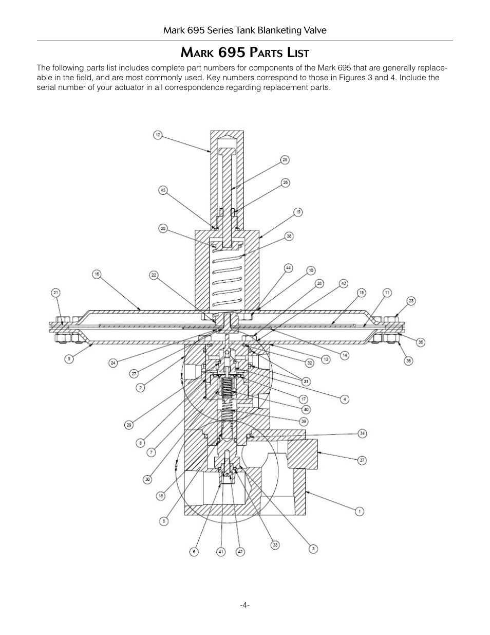 695 p | Jordan Valve Mark 695 Series - Piloted Tank Blanketing Regulator User Manual | Page 4 / 9