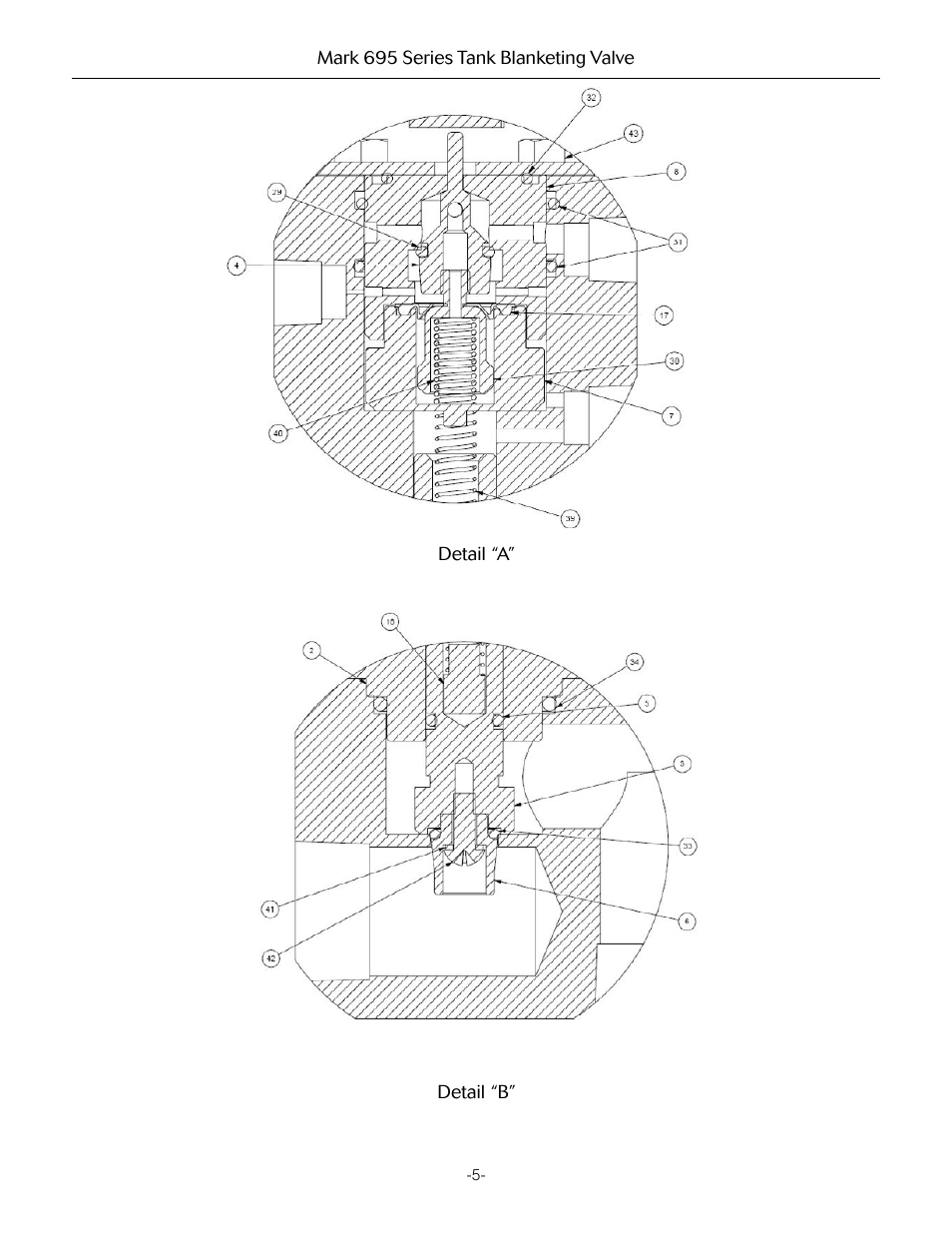 Jordan Valve Mark 695 Series - Piloted Tank Blanketing Regulator User Manual | Page 5 / 9