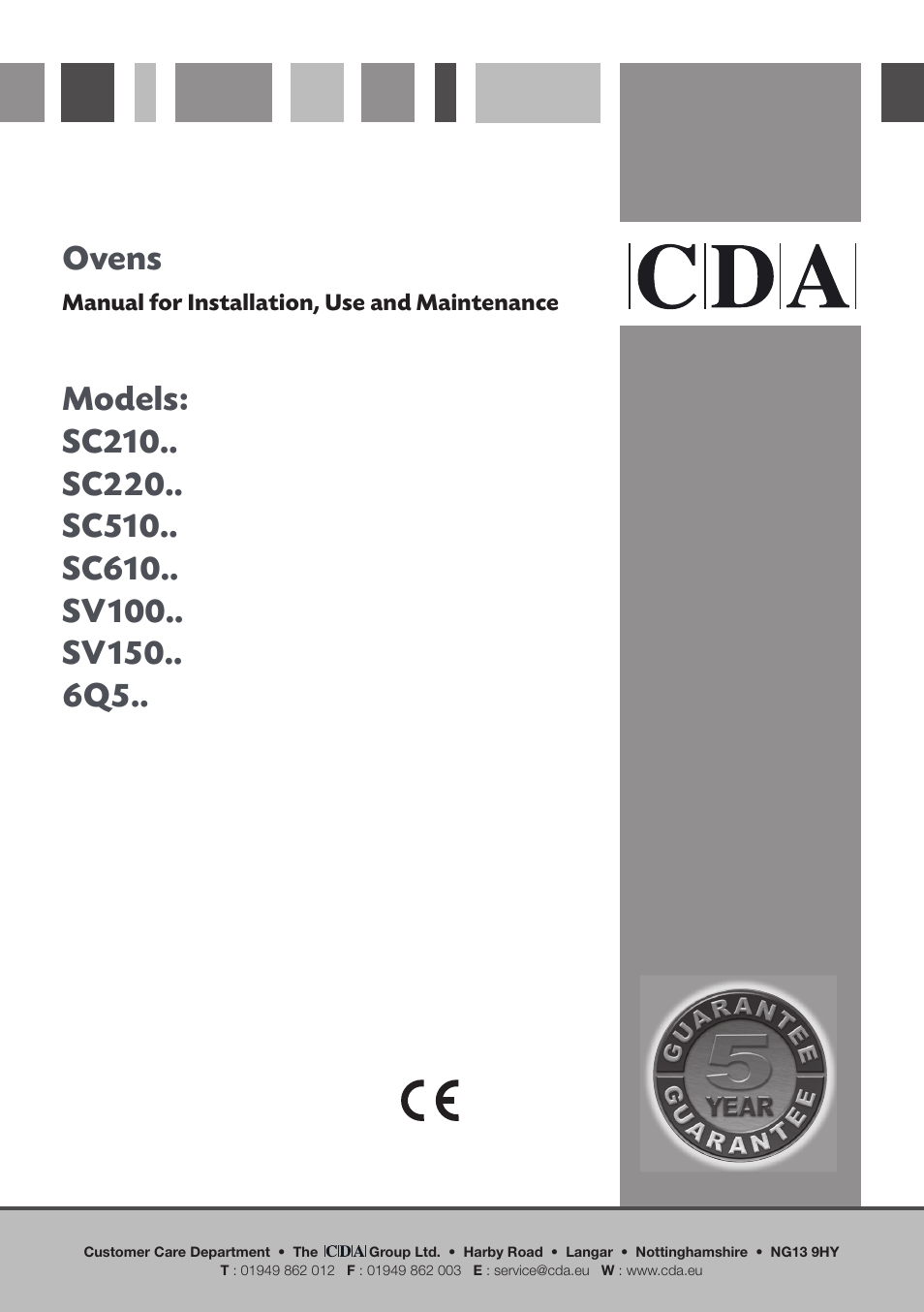 CDA SC610 User Manual | 48 pages