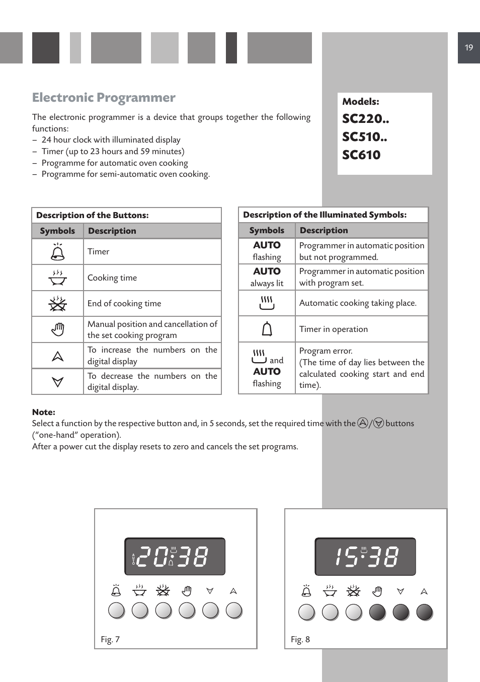 Electronic programmer | CDA SC610 User Manual | Page 19 / 48