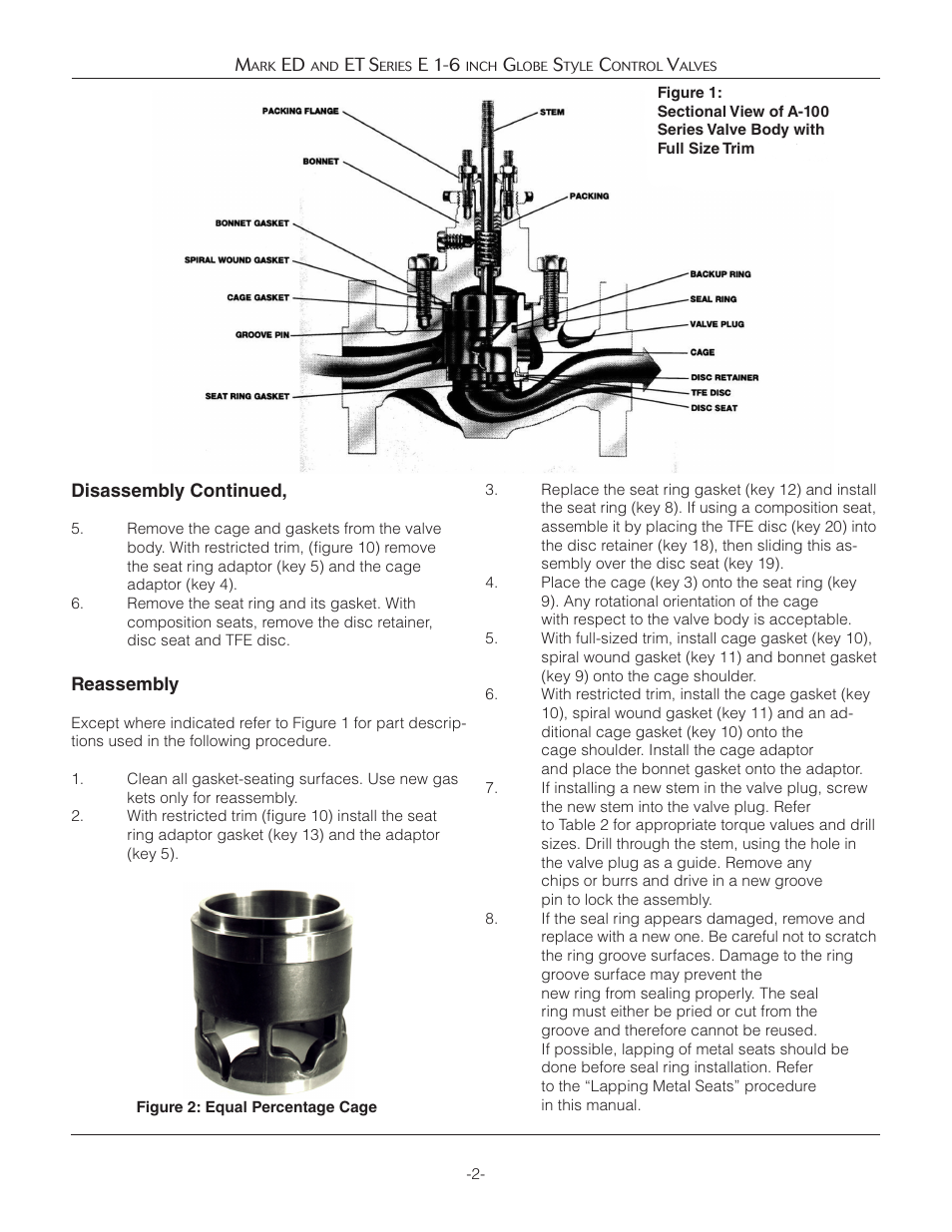 Jordan Valve Mark ED & ET Series Globe Style Control Valve (1-6) User Manual | Page 2 / 13