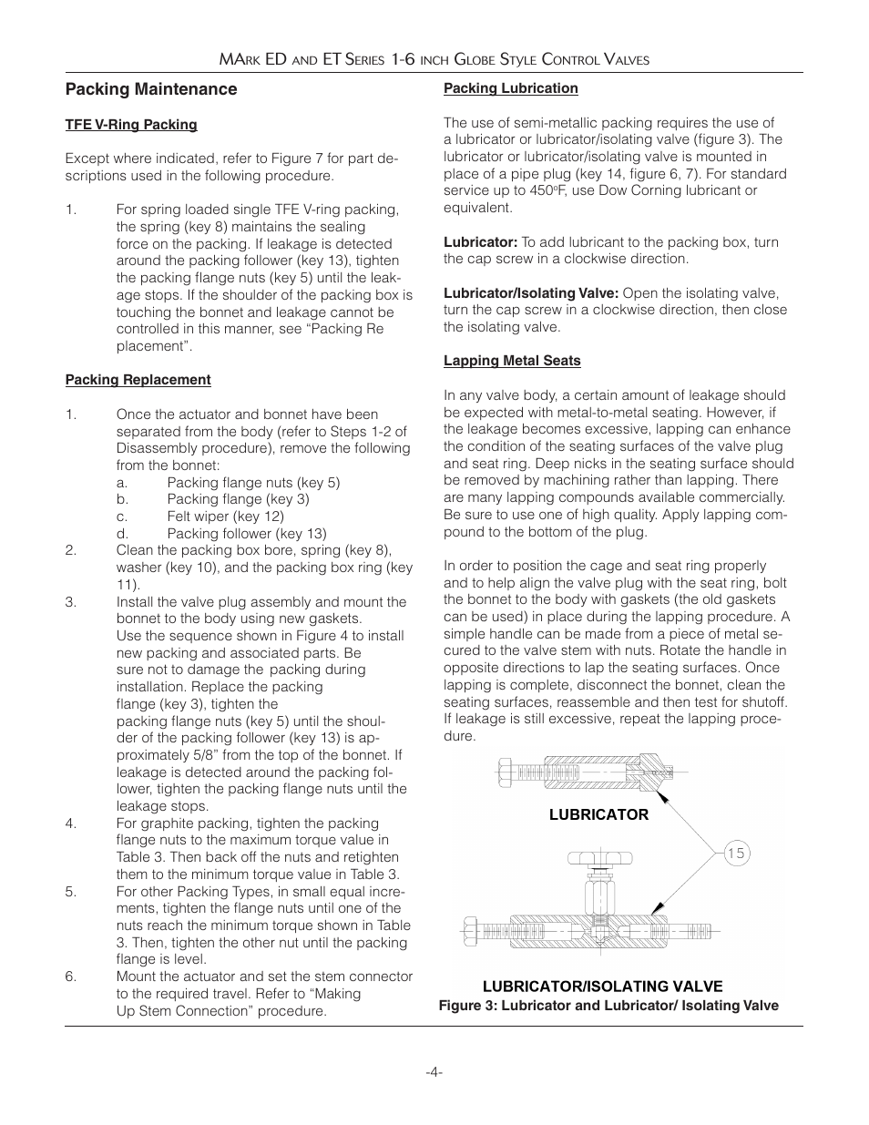 Jordan Valve Mark ED & ET Series Globe Style Control Valve (1-6) User Manual | Page 4 / 13