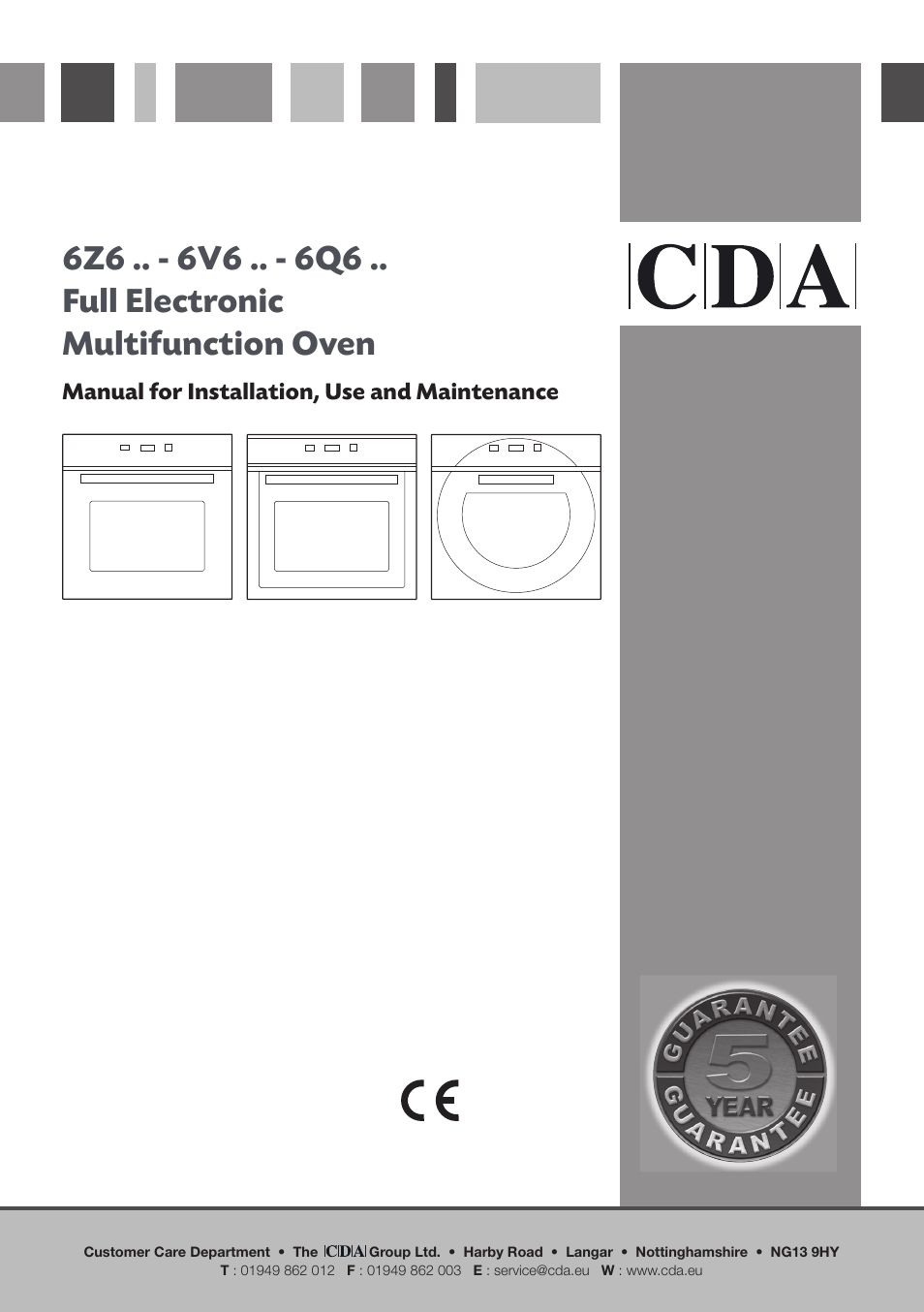 CDA 6V6 User Manual | 44 pages