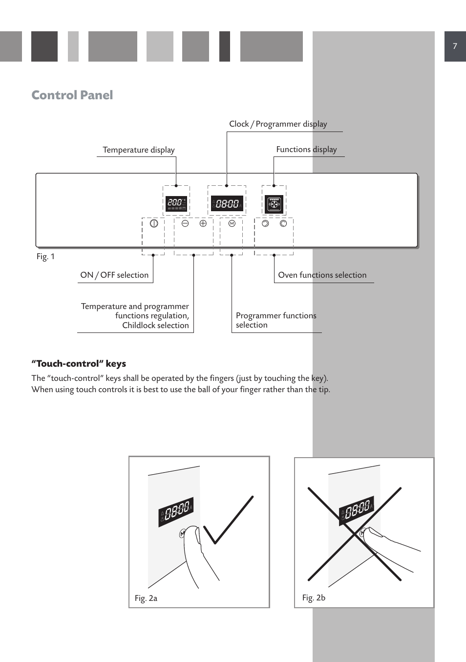 Control panel | CDA 6V6 User Manual | Page 7 / 44