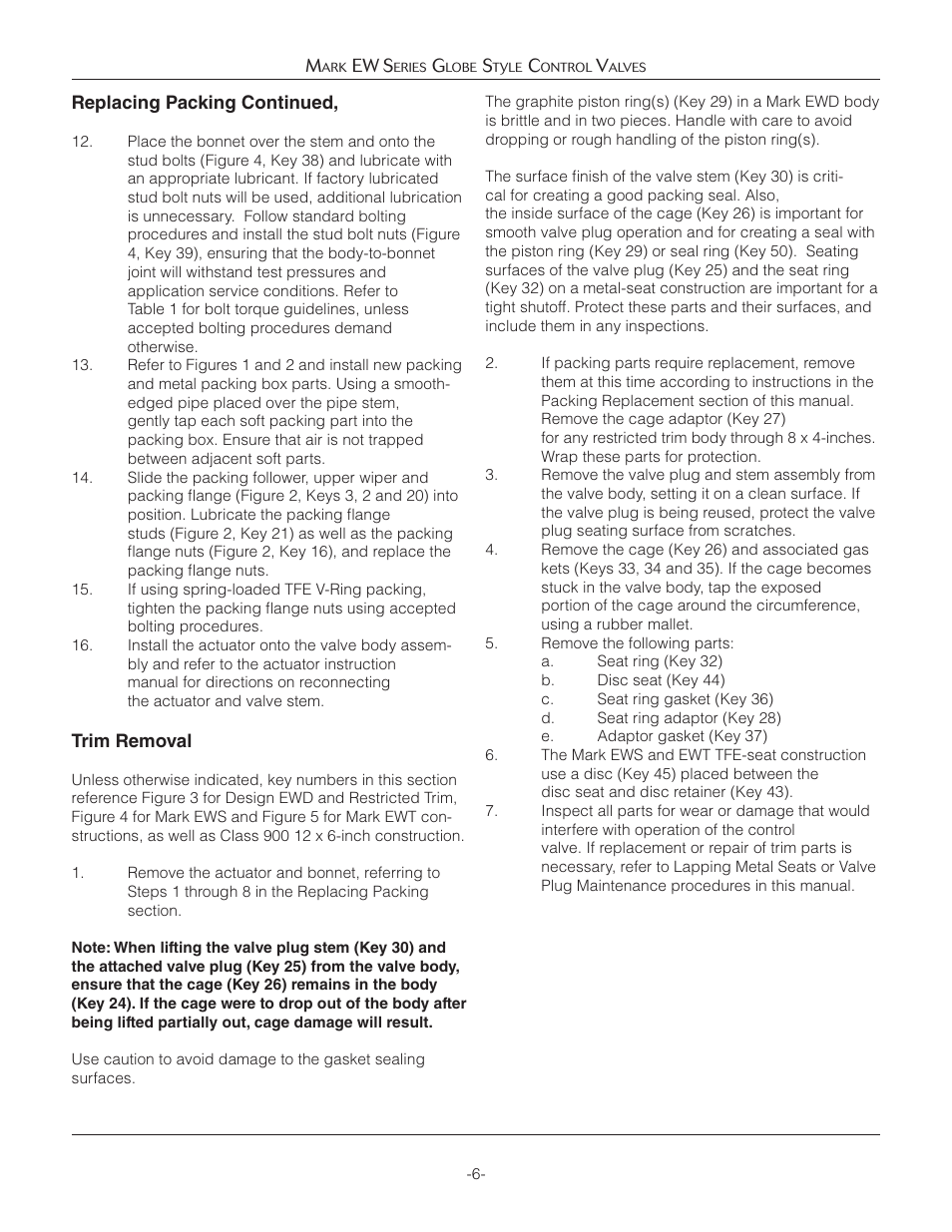 Jordan Valve Mark EW Series Globe Style Панель управления User Manual | Page 6 / 17