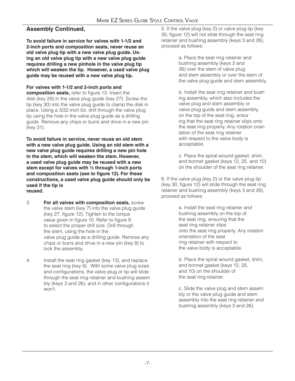 Jordan Valve Mark EZ Series Globe Style Control Valve User Manual | Page 7 / 21