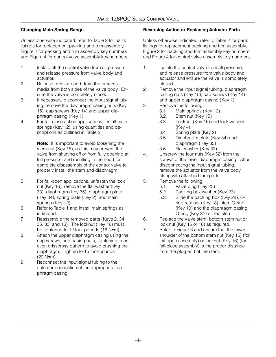 Jordan Valve Mark 128PQC Series Control Valve User Manual | Page 4 / 9