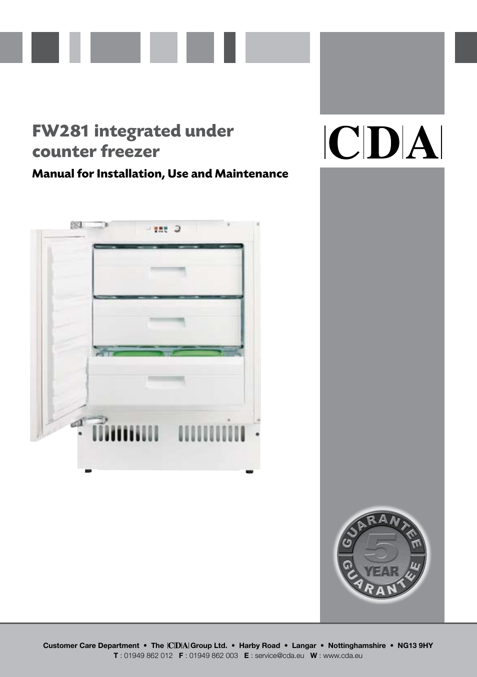 CDA FW281 User Manual | 12 pages