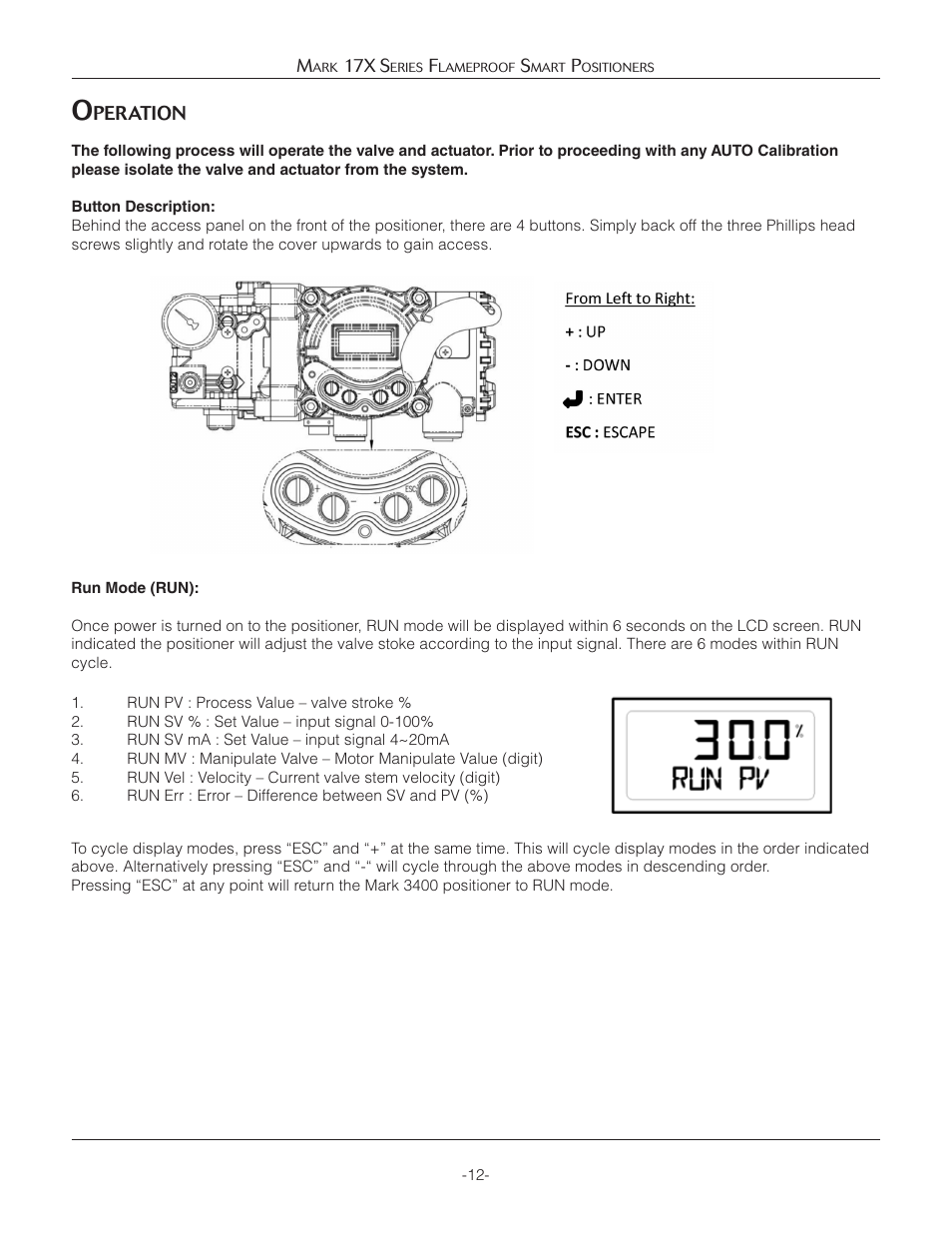 Jordan Valve Mark 17X Series Flameproof Smart Positioner User Manual | Page 12 / 27