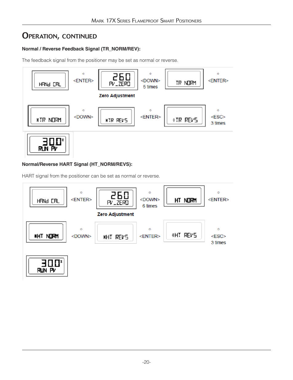 Jordan Valve Mark 17X Series Flameproof Smart Positioner User Manual | Page 20 / 27