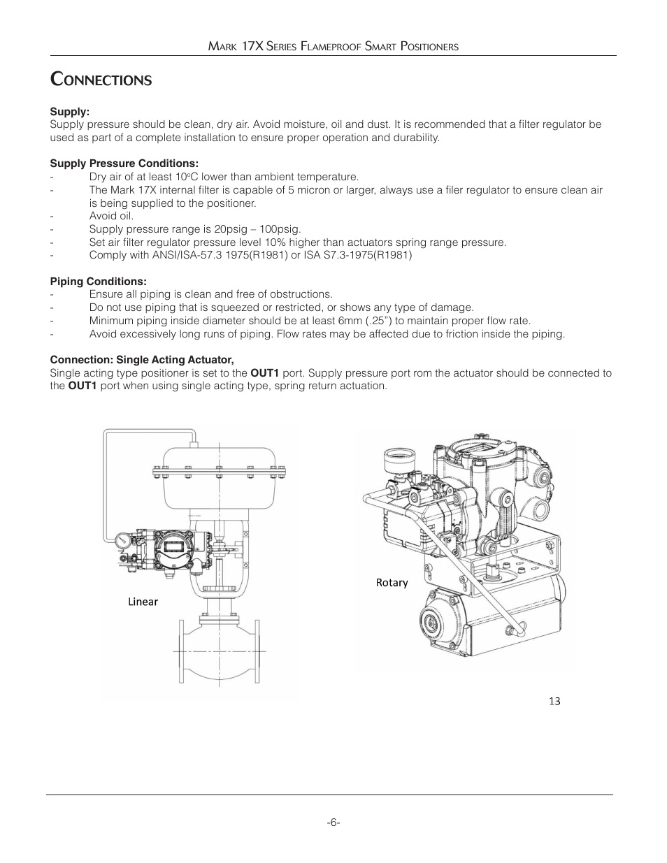 Onnections | Jordan Valve Mark 17X Series Flameproof Smart Positioner User Manual | Page 6 / 27