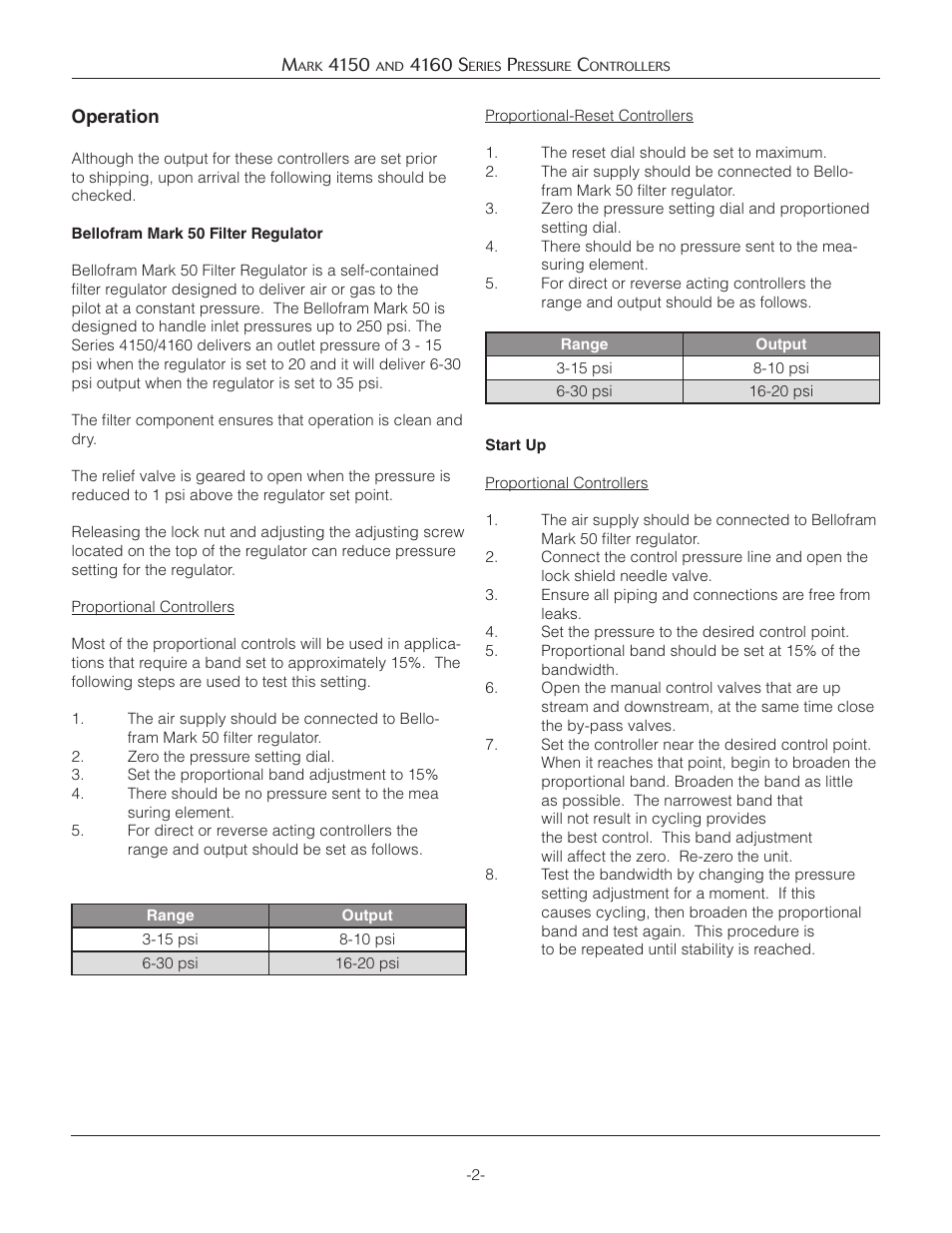 Jordan Valve Mark 4150 Series Pressure Controllers User Manual | Page 2 / 11