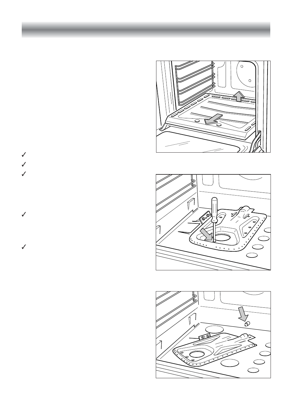 Gas conversion (to l.p.g. or natural gas), A) replacement of the oven burner injector | CDA SC309 User Manual | Page 10 / 28