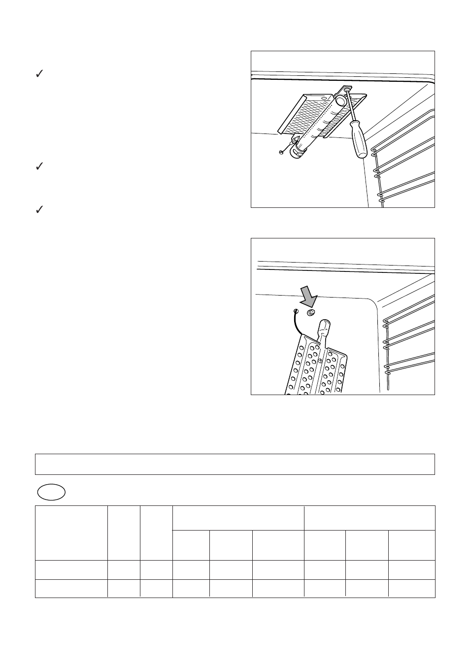 B) replacement of the grill burner injector | CDA SC309 User Manual | Page 11 / 28