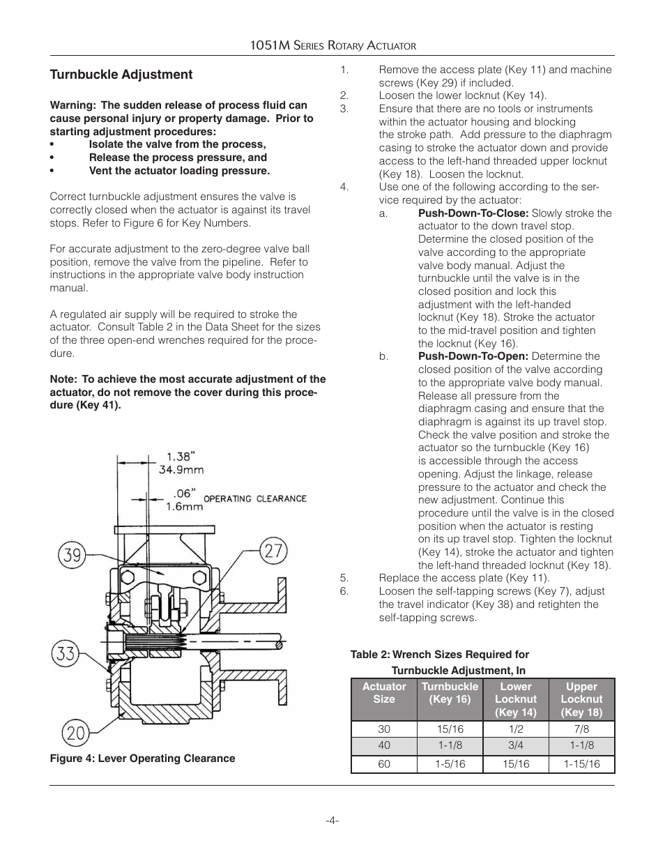 Jordan Valve 1051M Series Rotary Actuator User Manual | Page 4 / 12