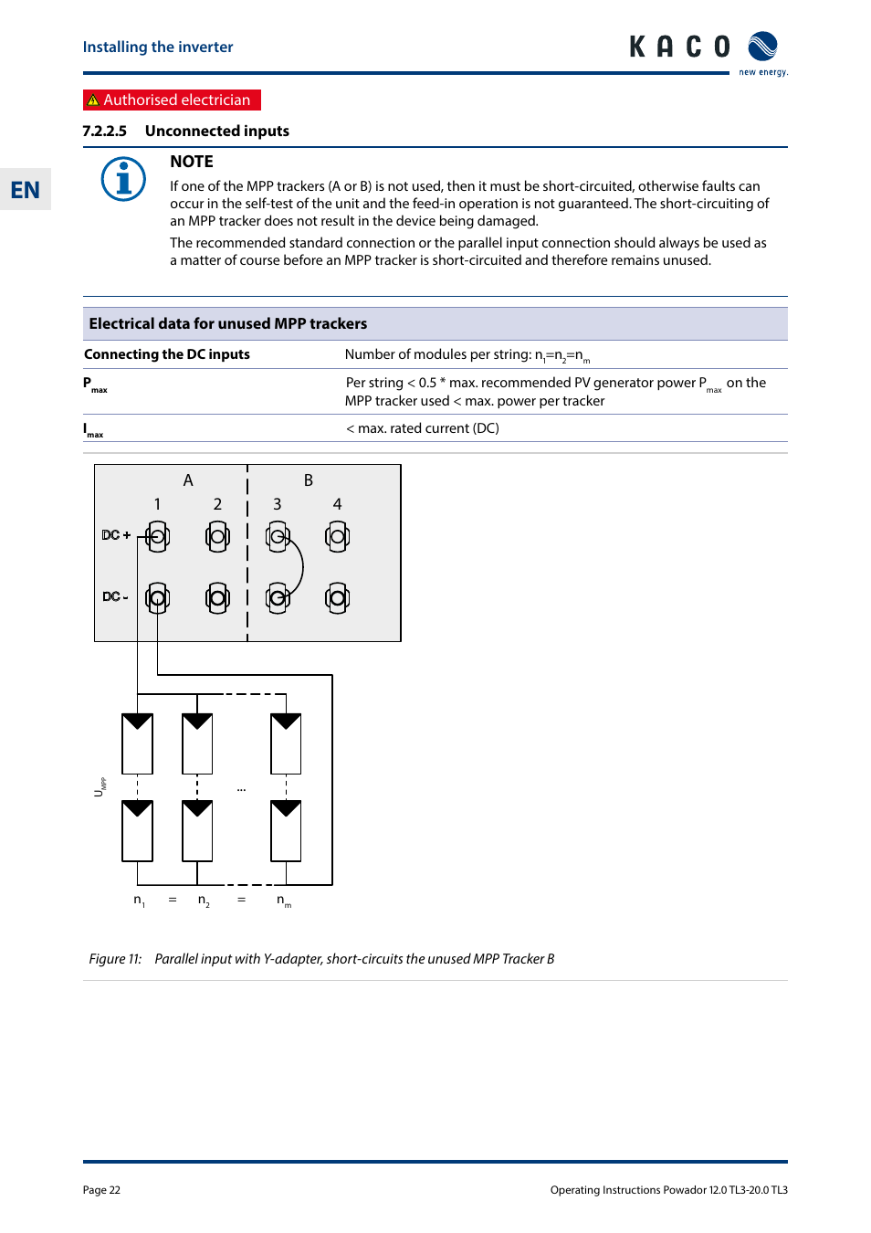 1a b 2 3 4 | KACO Powador 10.0 - 20.0 TL3 User Manual | Page 22 / 56