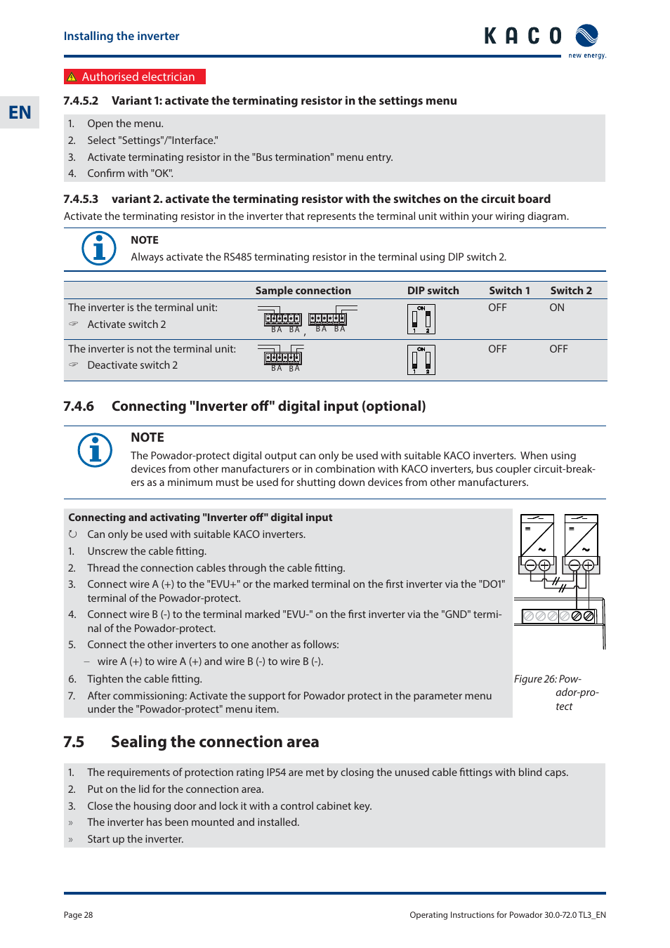 5 sealing the connection area | KACO Powador 30.0 - 60.0 TL3 User Manual | Page 28 / 60