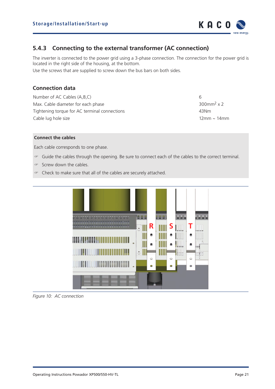 Rs t | KACO Powador XP500-XP550-HV TL User Manual | Page 21 / 102