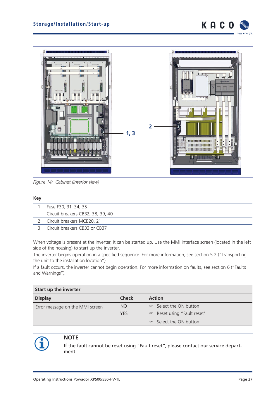 KACO Powador XP500-XP550-HV TL User Manual | Page 27 / 102