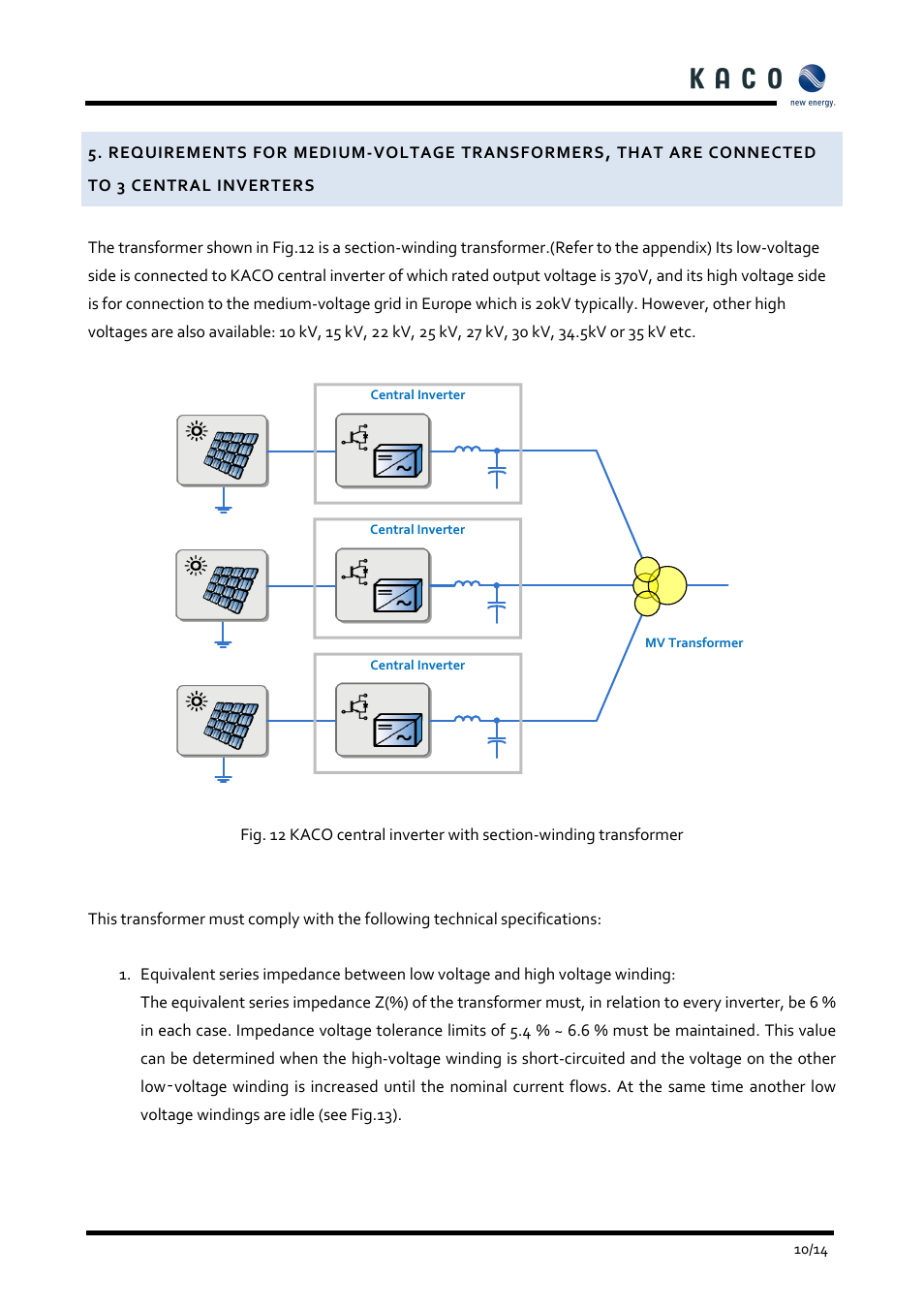 KACO Powador XP500-XP550-HV TL User Manual | Page 10 / 19