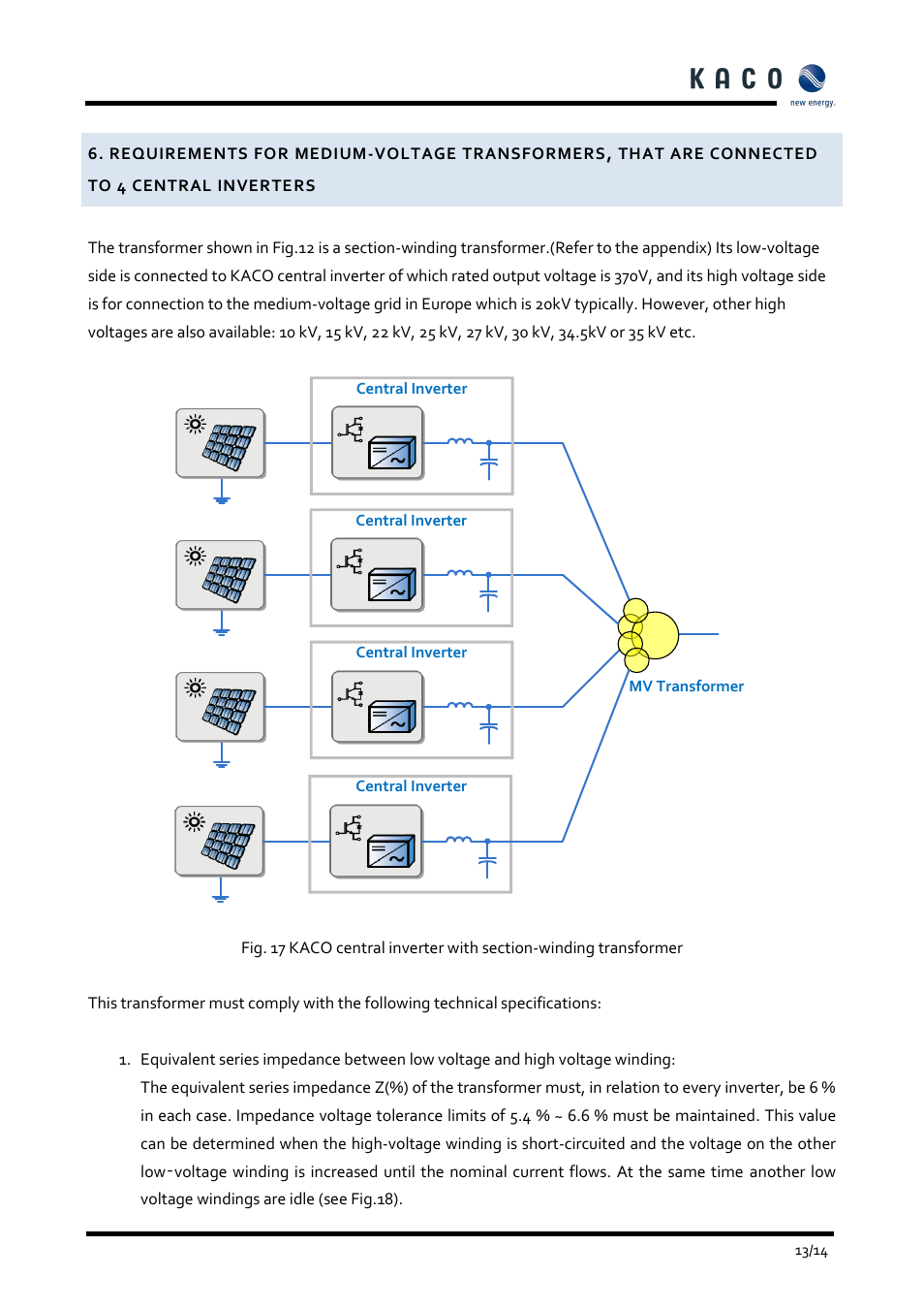 KACO Powador XP500-XP550-HV TL User Manual | Page 13 / 19