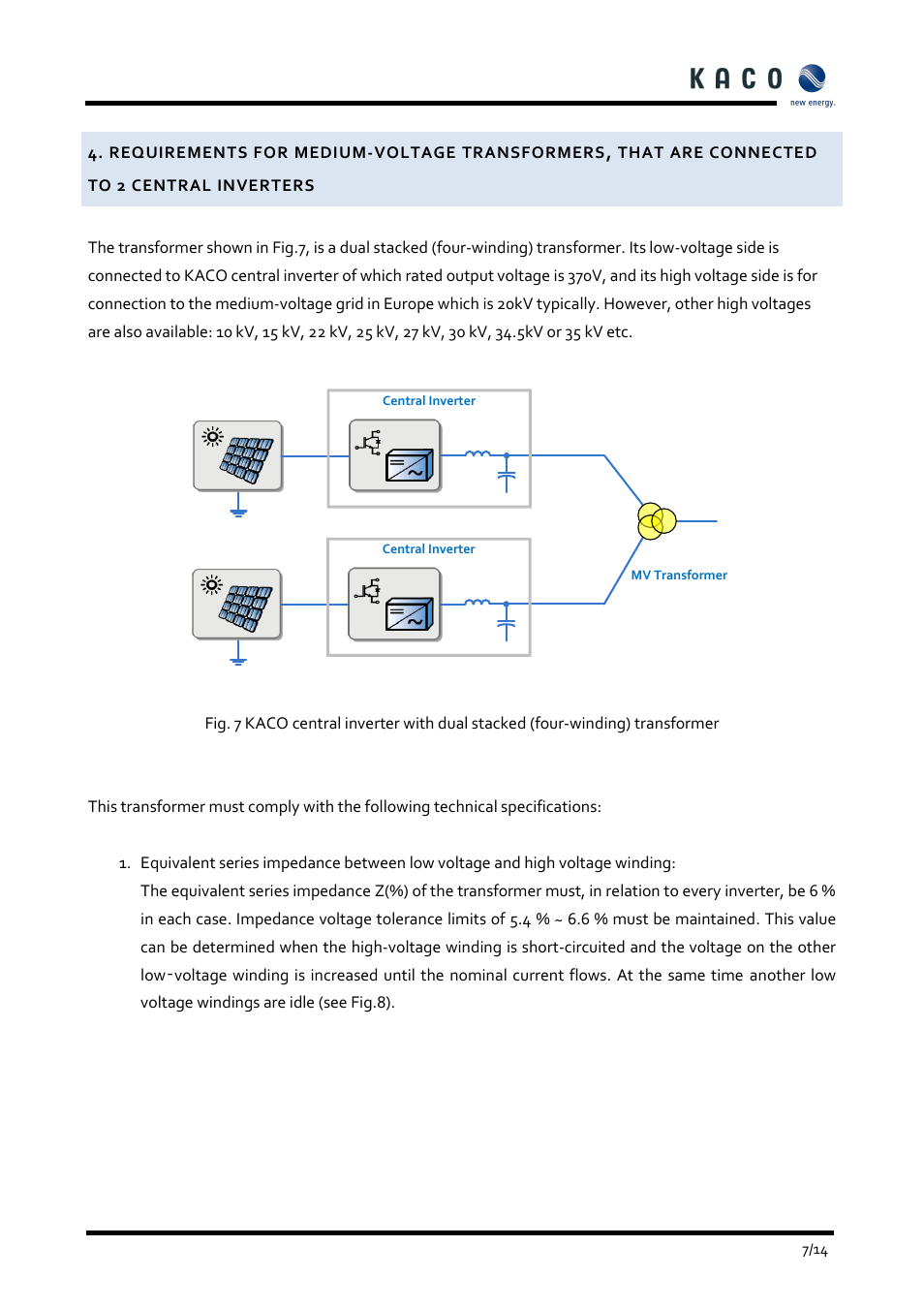 KACO Powador XP500-XP550-HV TL User Manual | Page 7 / 19