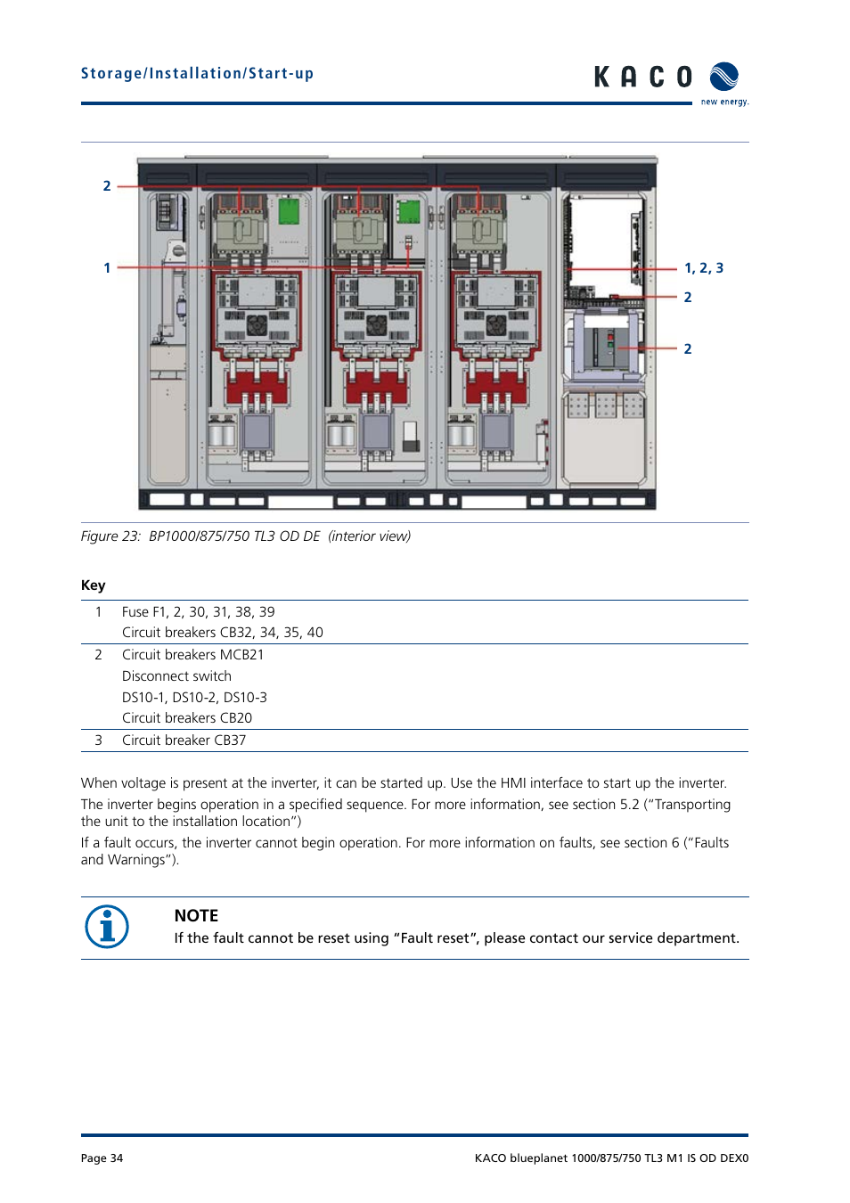 KACO blueplanet 750 - 1000 kVA User Manual | Page 34 / 140