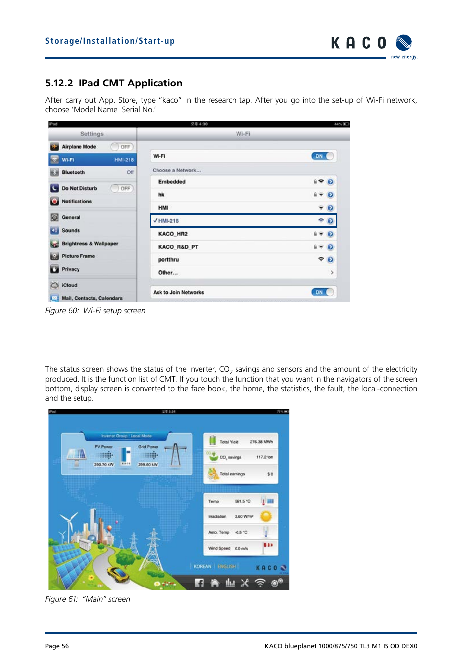 2 ipad cmt application | KACO blueplanet 750 - 1000 kVA User Manual | Page 56 / 140