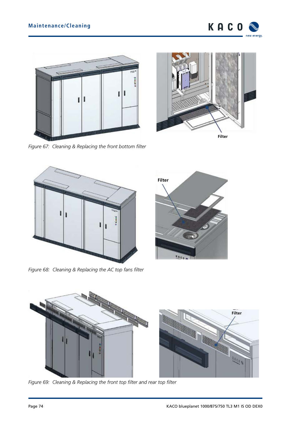 KACO blueplanet 750 - 1000 kVA User Manual | Page 74 / 140