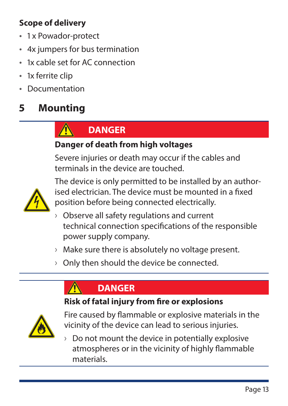 5 mounting | KACO Powador-protect User Manual | Page 13 / 52