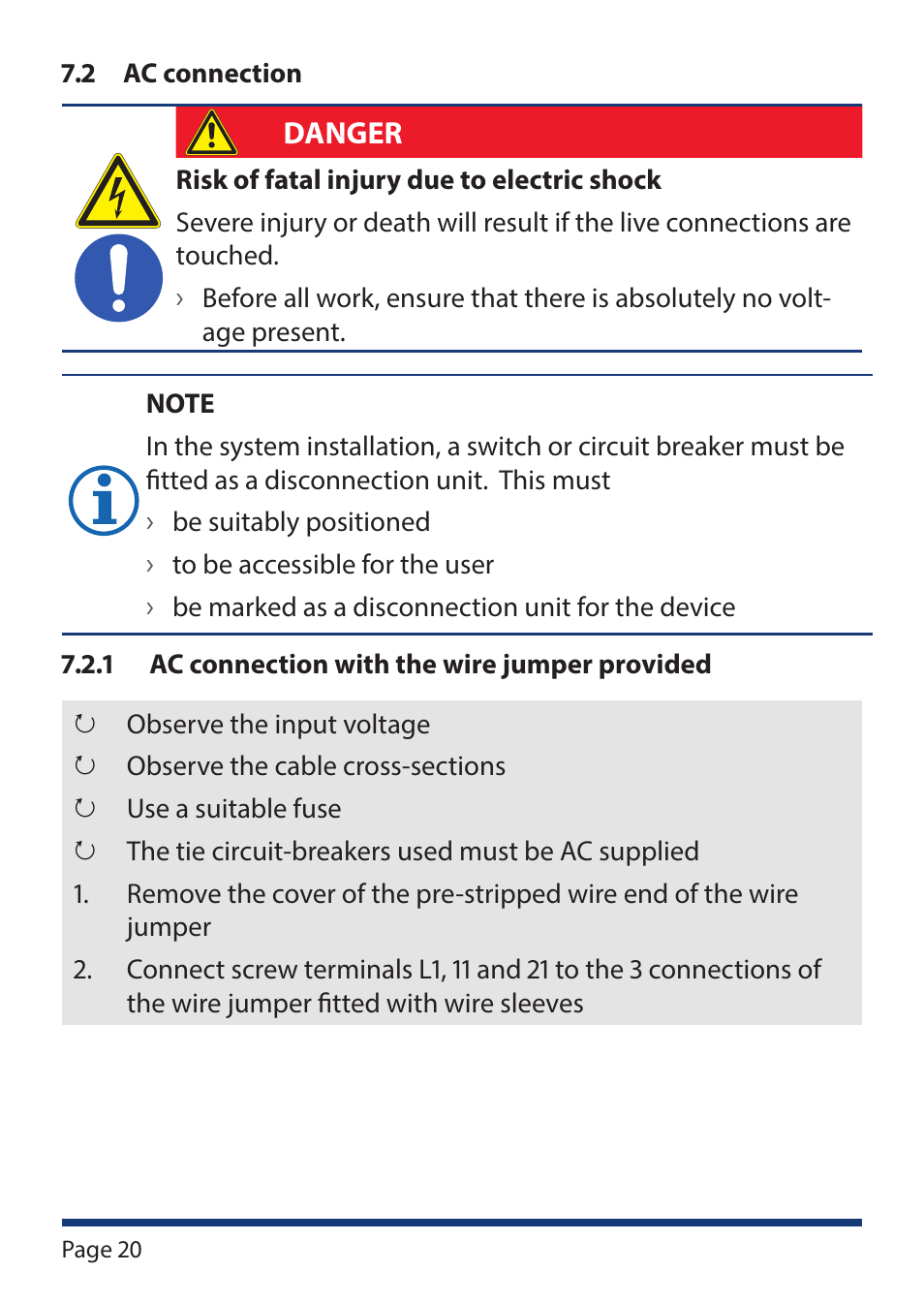 KACO Powador-protect User Manual | Page 20 / 52